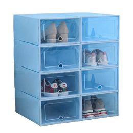 HBP Non-Brand 12 pieces is a set of transparent shoebox plastic thickened folding dust storage boxes combination shoe storage containers