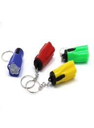 Plastic Led Flashlights Super Mini With Key Ring Portable For Outdoor Camping Hiking Torch Flower Petal Shape 0 35ch ZZ2849233