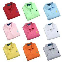 2024 Embroidered Polos Mens Brands Polo Men Casual Cotton Business Chest Letter Clothing Shorts Sleeve Big and Small Horses S Clothes fashion666