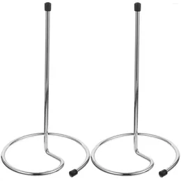 Kitchen Storage 2pcs Decanter Drying Rack Stand Carafe Glasses For Bar Home Restaurant Countertop