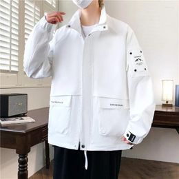 Men's Jackets High Quality 2024 Spring Autumn Steetwear Casual Solid Loose Coats Outdoor Windbreaker Youth Tops Parkas Clothing