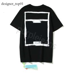 Designer Men Summer Offs T Shirts New Offs White Fashion Tops Sports Tshirt Whitees Crew Neck Luxury Cotton Loose T Shirts Casual Short Sleeves Oil Painting 1754