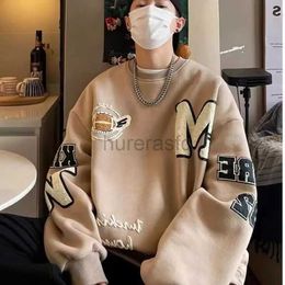 Men's Hoodies Sweatshirts Oversized Hoodies American Letter Printing Hip Hop Vintage Sweatshirt Winter Clothes Streetwear Casual 24318