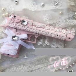 Cosplay Pistol Toy Gun Model Cannot Shoot Comic-con Photo Props Sweet Girls Handmade Cosplay For Girls Outdoor Fake Gun GiftsL2403