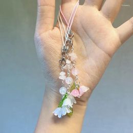 Keychains Lily Of The Valley Phone Charms Handmade Cute