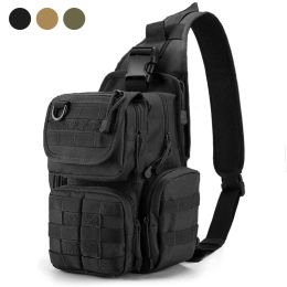 Packs Tactical Shoulder Bag with Gun Holster Concealed Handgun Carry Holder Military Pistol Gun Bag Backpack Hunting Sling Chest Pack