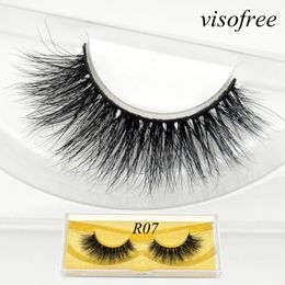 Visofree maquiagem mink eyelashes faux cils eyelash packaging box extension false makeup natural lashes R07 240318