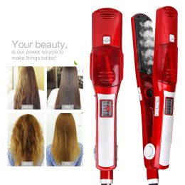 Irons Steam Hair Straightener Professional Flat Iron Straightening Hair Styling Tools Steam Spray Hair Iron Hair Curler Straight Hair