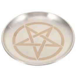 Candle Holders Pentagram Secureid Ritual Plate Metal Efuy Security Iron Brass Holder Secuestro