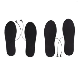 Waist Support Heated Insoles Electric Heating Washable Whole Feet Soft Tailorable Carbon Fiber EVA For Office