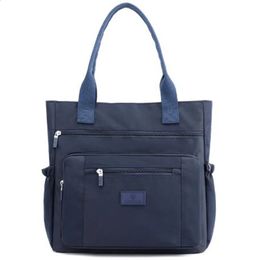Luxury Women Nylon Shoulder Bags Waterproof Casual Top-handle Ladies Handbag Travel Tote 240309