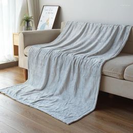 Blankets Autumn And Winter Colorful Printed Blanket Outer Double-sided Plush Thick Cover Sofa