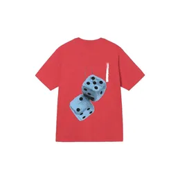 Men's Sy T Shirts 2024 Dice 8 Ball Printed and Women's Short Sleeve Tee Limited Edition Lovers T-shirt 557