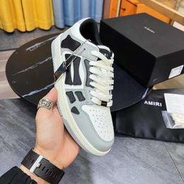 Couples Casual Leather Sports Shoes Fashionable Trendy Board Shoes Female Bone Shoes Luxury Designer Pd39