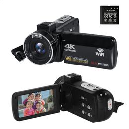 4K Camcorder Ultra HD 56MP Video Blog Camcorder for YouTube 18X Digital Camcorder IR Night Vision WiFi Camcorder 240306