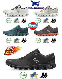 X Cloud Running Shoes Running on Shoes Casual Shoes Sneakers Federer Cushion Workout Cross Training Shoe Black White Aloe Lightweight Shock Absorbing