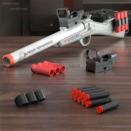 2024 S686 Shotgun Soft Bullet Toy Gun Foam Bullet Shooting Toy Blasting Gun Shell Eject Pneumatic Manual Loading Birthday GiftL2403