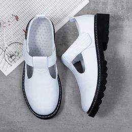 HBP Non-Brand NEW Vogue Designer Summer Leisure Non-Slip White Walking Slip On Soft Sole Wedge Sandals for Women