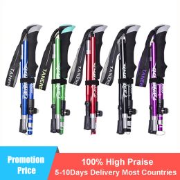 Sticks Outdoor Portable Folding Nordic Walking Pole 1PC 250G Ultralight Trekking Pole Hiking Stick