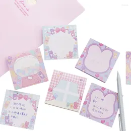 Gift Wrap 80pcs/pack Ins Pink Sweetheart Candy Colour Note Notes Cute Memo Study Office Supplies Index Sticky Girl