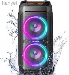 Portable Speakers IPX6 Waterproof Portable Party Loud Wireless Speaker with Deep Bass/110dB Huge Sound/DSP Karaoke Outdoor Boombox 24318