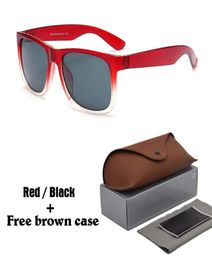 High quality Sunglasses Men Women Brand Designer Plank frame Sun glasses Flash Mirror Lenses with Leather with brown cases and box4923195