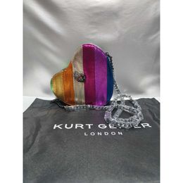 Kurt Geiger London New Eagle Head Bag Womens Heart shaped Bag Contrast Stereo Bag