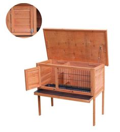 36quotWaterproof Wooden Chicken Coop Hen House Pet Animal Poultry Cage Rabbit Hutch3354178