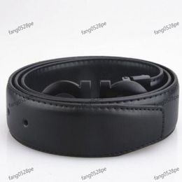 2023 Smooth leather belt luxury belts designer for men big buckle male chastity top fashion mens whole265i