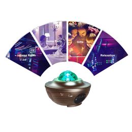 Custom Galaxy Star Projector Night Light Projector with Music Speaker Remote Control for Bedroom