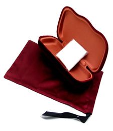 Sunglasses Eyeglasses Case Burgundy Velvet Clamshell Small Case Luxury Package Glasses 5 Colour Highly Quality Glasses case Box7305704