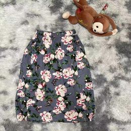 Skirts Women's Summer Linen Loose Cool Multi Flowered Large Skirt