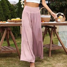 Women's Pants Long Stylish Wide Leg Trousers For Women High Waist Business Work Straight Suit Solid Colors