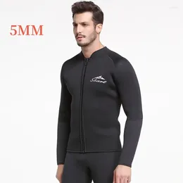 Women's Swimwear Neoprene Split Wetsuit 5mm Warm Padded Snorkeling Surfing Swimsuit Men Women Long Sleeve