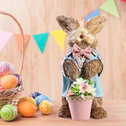 Garden Decorations Easter Figurine Desktop Ornament Decor Sculpture Animal Statue For Outside Home Room Balcony Bedroom