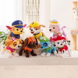 Factory wholesale 7 styles 20cm claw patrol plush toy dog animation peripheral doll children's Favourite gift