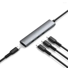 4-in-1 USB3.0/Type-c Universal Hub 5Gbps Both Support Double-sided Plugging Data Ultra Thin USB-C For Macbooks/Laptops