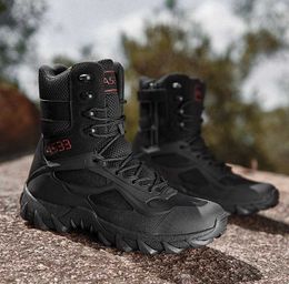 HBP Non-Brand New Combat Boots Male Outdoor Warm Tactical Wear-resistant Waterproof Men Shoes Breathable Shock Absorbing
