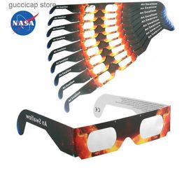 Sunglasses Paper Soluna Solar Eclipse Glasses CE and ISO Certified Safe Shades for Direct Sun Viewing Y240318