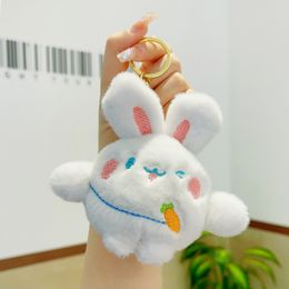 Plush ball bunny , cute doll, female backpack pendant