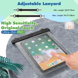Covers Universal Waterproof Tablet Case For Ipad Samsung Xiaomi Swim Dry Bag Underwater Case Water Proof Bag Phone Pouch Cover Beach
