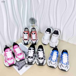 Luxury Kids Shoes Designer Baby Sneakers Size 26-35 Box Protection Breathable Mesh Splicing Design Boys Girls Casual Shoes 24mar