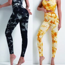 Outfit Seamless Tie Dye Leggings Women High Waist Marble Print Leggins Sexy Push Up Tights Butt Lift Workout Running Fitness Yoga Pants