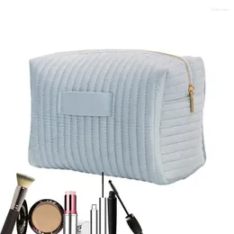 Storage Bags Velvet Makeup Case Portable Organiser Bag With Zipper Cosmetic For Accessories And Daily