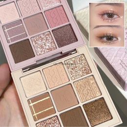 Eye Shadow 9 Colours Eyeshadow Palette Glitter Nude Earth Colour Eyeshadows Shiny Eye Shadow Pallet Long Lasting Makeup Pigmentos CosmeticL2403