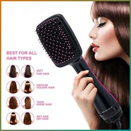 Brushes Hair Blower Brush Electric Hair Dryer Volumizer 1000W Blow Drier OneStep Hot Air Brush Ceramic Hair Curler Straightening Brush