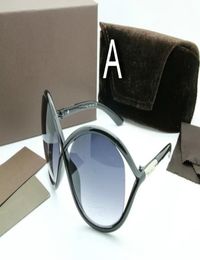luxury top qualtiy 2018 New Fashion 0394 Tom Sunglasses For Man Woman Erika Eyewear ford Designer Brand Sun Glasses with original 8145446