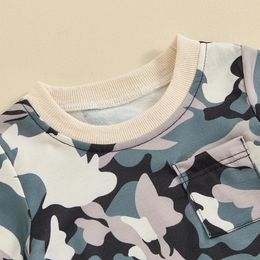 Clothing Sets Baby Boy Clothes 2 Piece Camouflage Set Round Neck Short Sleeve Tops Shorts Infant Toddler Summer Outfits