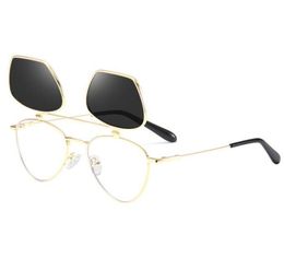 Women039s Men039s Brand designer Sunglasses Men039s Women039s Flip Sunglasses Round Square metal frame glasses steampu6556759