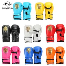 Protective Gear Muay Thai Sparring Gloves PU Boxing Gloves 2024 New Professional Karate Kickboxing Sandbag MMA Punching Gloves Men Women Kids yq240318